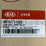 LAMP ASSY-FRONT FOG,LH [ORIGINAL] 0K7A1-51520 0K7A151520 0K7A1 51520