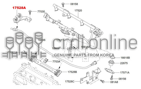 BRACKET 17528-8712R 175288712R 17528 8712R