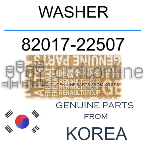 WASHER [ORIGINAL] 82017-22507 8201722507 82017 22507
