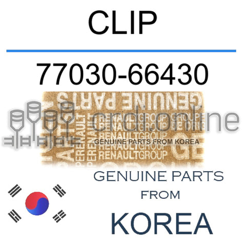CLIP [ORIGINAL] 77030-66430 7703066430 77030 66430