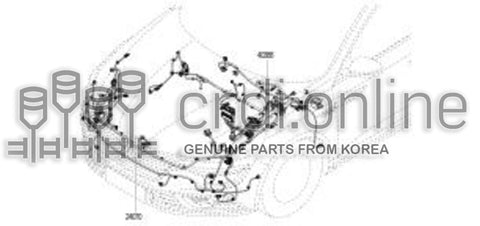 HARNESS-FRONT BUMPER 24070-6497R 240706497R 24070 6497R