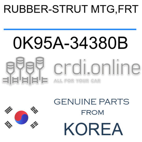 RUBBER-STRUT MTG,FRT [ORIGINAL] 0K95A-34380B 0K95A34380B 0K95A 34380B
