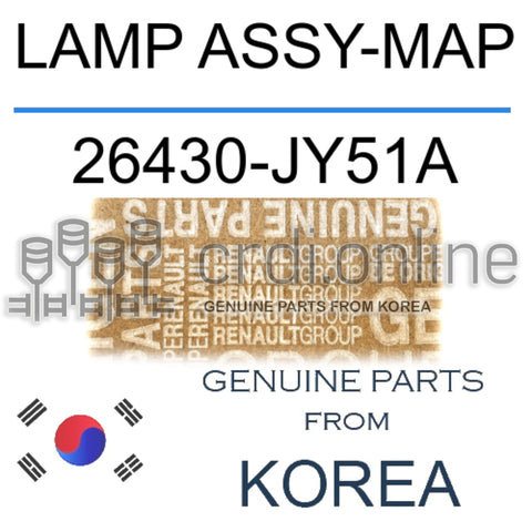 LAMP ASSY-MAP [ORIGINAL] 26430-JY51A 26430JY51A 26430 JY51A
