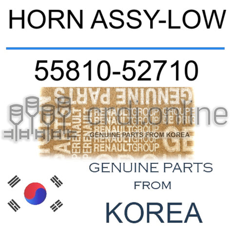 HORN ASSY-LOW [ORIGINAL] 55810-52710 5581052710 55810 52710
