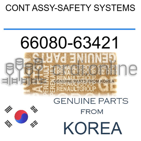 CONT ASSY-SAFETY SYSTEMS [ORIGINAL] 66080-63421 6608063421 66080 63421