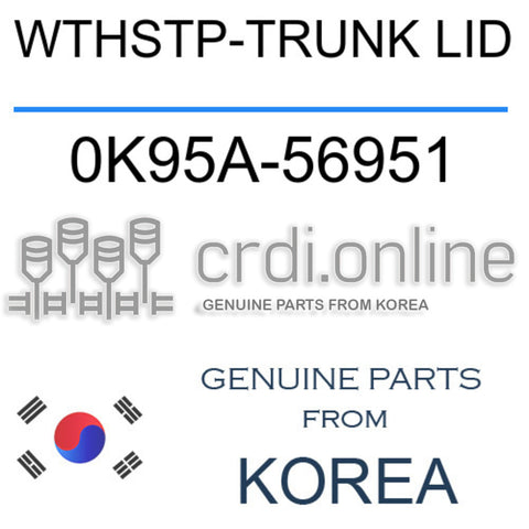 WTHSTP-TRUNK LID [ORIGINAL] 0K95A-56951 0K95A56951 0K95A 56951
