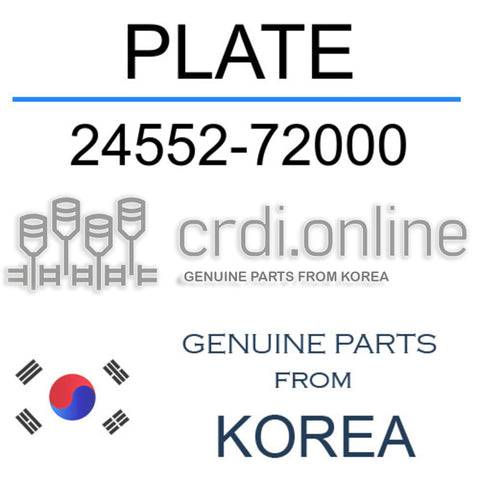 PLATE [ORIGINAL] 24552-72000 2455272000 24552 72000