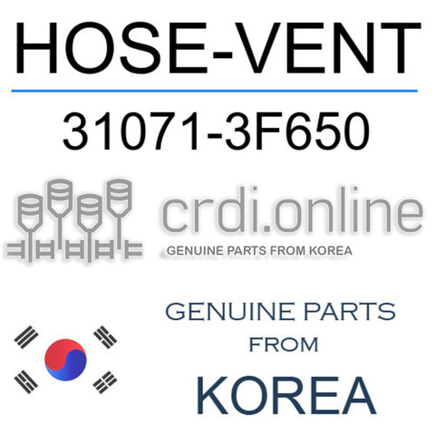 HOSE-VENT 31071-3F650 310713F650 31071 3F650