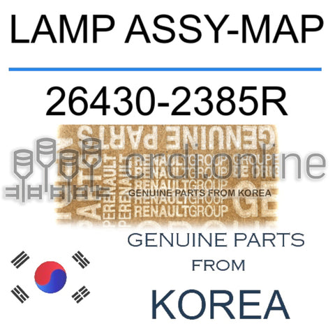 LAMP ASSY-MAP [ORIGINAL] 26430-2385R 264302385R 26430 2385R