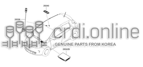 BRKT COMPL-MICROPHONE 28340-2867R 283402867R 28340 2867R