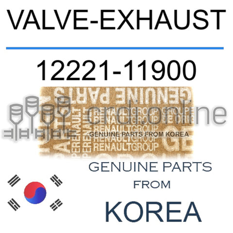 VALVE-EXHAUST [ORIGINAL] 12221-11900 1222111900 12221 11900