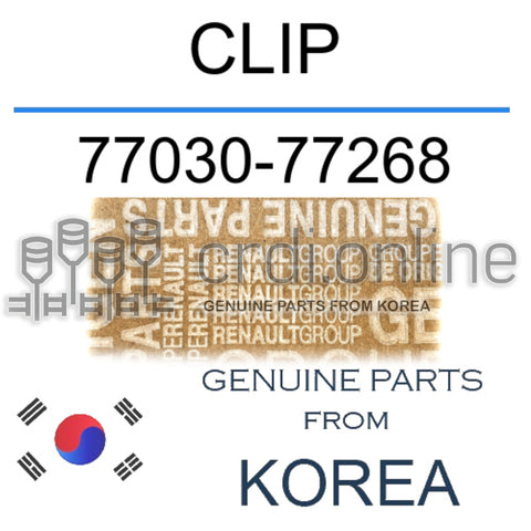 CLIP [ORIGINAL] 77030-77268 7703077268 77030 77268