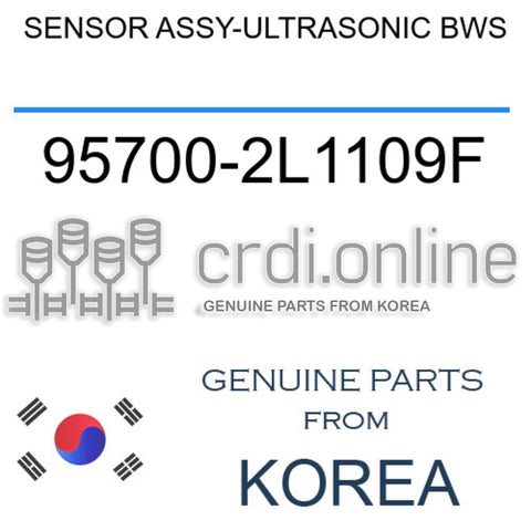 SENSOR ASSY-ULTRASONIC BWS [ORIGINAL] 95700-2L1109F 957002L1109F 95700 2L1109F