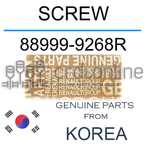 SCREW [ORIGINAL] 88999-9268R 889999268R 88999 9268R