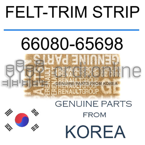 FELT-TRIM STRIP [ORIGINAL] 66080-65698 6608065698 66080 65698