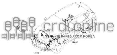 HARNESS-FRONT BUMPER 24070-4942R 240704942R 24070 4942R