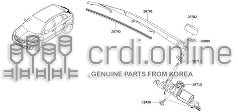 BLADE ASSY-BACK WINDOW WIPER 28790-0583R 287900583R 28790 0583R