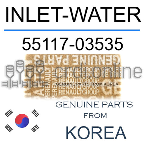 INLET-WATER [ORIGINAL] 55117-03535 5511703535 55117 03535