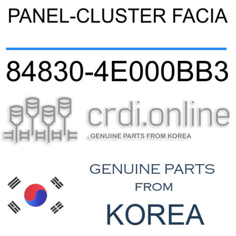[ORIGINAL] PANEL-CLUSTER FACIA 84830-4E000BB3 848304E000BB3 84830 4E000BB3
