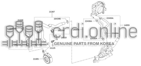 COOLER ASSY 21305-6765R 213056765R 21305 6765R