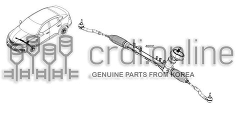 GEAR & LINKAGE ASSY-STEERING 48010-7114R 480107114R 48010 7114R