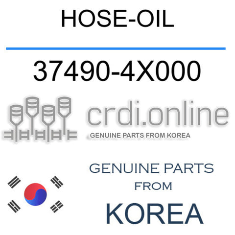 HOSE-OIL [ORIGINAL] 37490-4X000 374904X000 37490 4X000