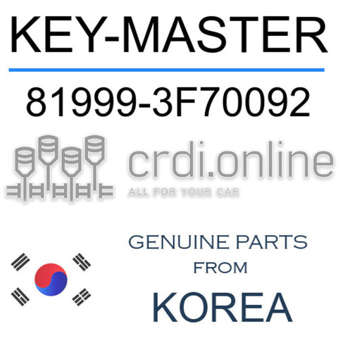KEY-MASTER [ORIGINAL] 81999-3F70092 819993F70092 81999 3F70092
