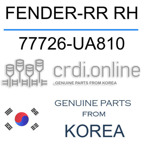 FENDER-RR RH [ORIGINAL] 77726-UA810 77726UA810 77726 UA810