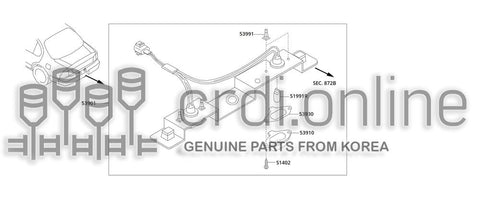 LENS-LICENSE PLATE LAMP [ORIGINAL] 53910-51100 5391051100 53910 51100