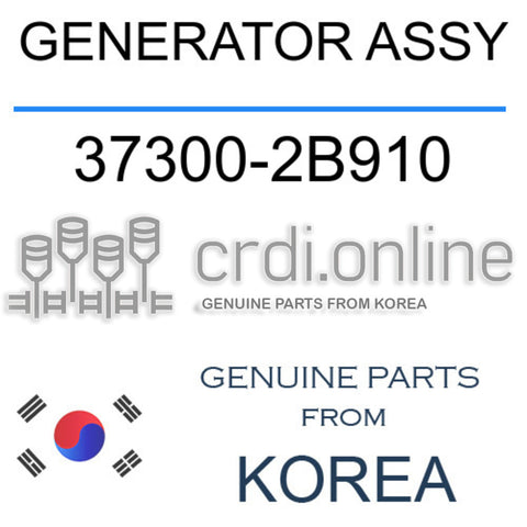 GENERATOR ASSY [ORIGINAL] 37300-2B910 373002B910 37300 2B910