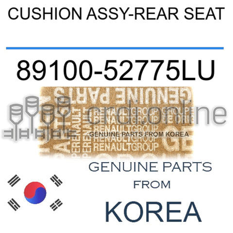 CUSHION ASSY-REAR SEAT [ORIGINAL] 89100-52775LU 8910052775LU 89100 52775LU