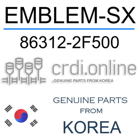 EMBLEM-SX 86312-2F500 863122F500 86312 2F500