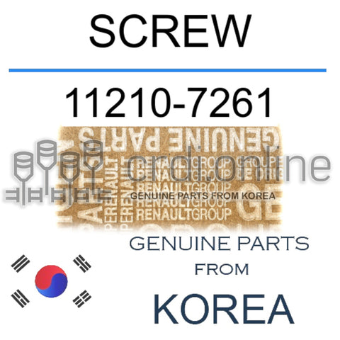 SCREW [ORIGINAL] 11210-7261 112107261 11210 7261