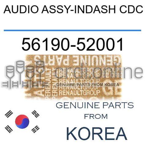 AUDIO ASSY-INDASH CDC [ORIGINAL] 56190-52001 5619052001 56190 52001