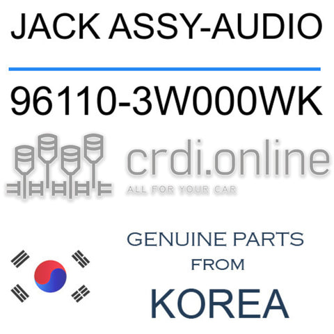 JACK ASSY-AUDIO [ORIGINAL] 96110-3W000WK 961103W000WK 96110 3W000WK