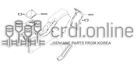 FINISHER ASSY-CONSOLEAUTO CONTROL 96943-6255R 969436255R 96943 6255R