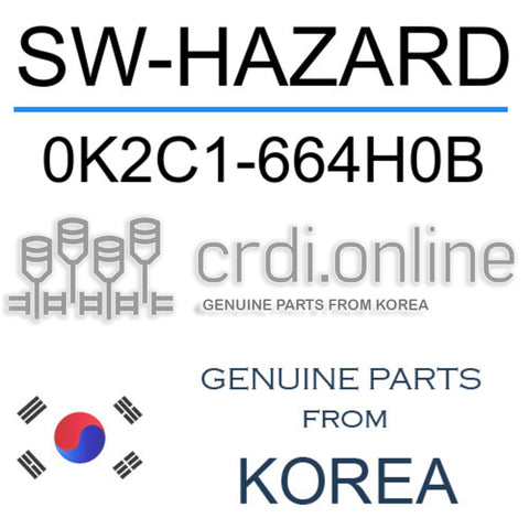 SW-HAZARD [ORIGINAL] 0K2C1-664H0B 0K2C1664H0B 0K2C1 664H0B