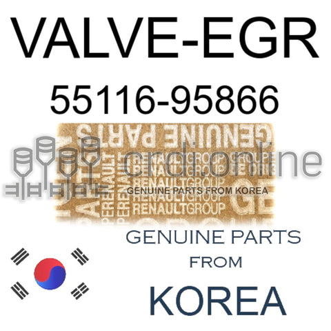 VALVE-EGR [ORIGINAL] 55116-95866 5511695866 55116 95866