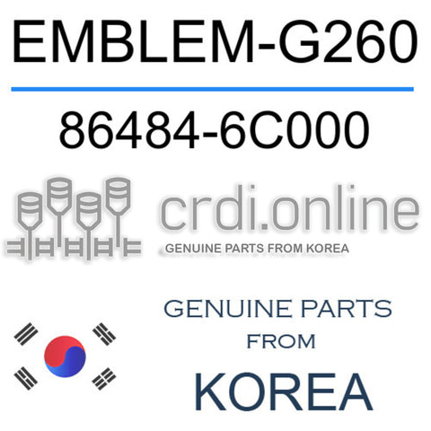 EMBLEM-G260 86484-6C000 864846C000 86484 6C000