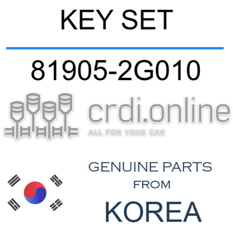 KEY SET [ORIGINAL] 81905-2G010 819052G010 81905 2G010