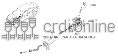 KNOB ASSY-CONTROL LEVERAUTO 32865-5588R 328655588R 32865 5588R