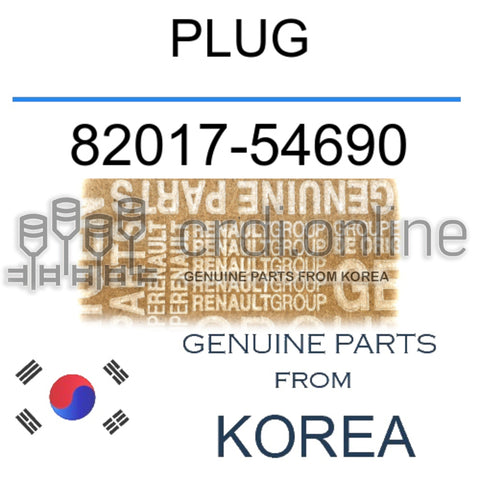 PLUG [ORIGINAL] 82017-54690 8201754690 82017 54690