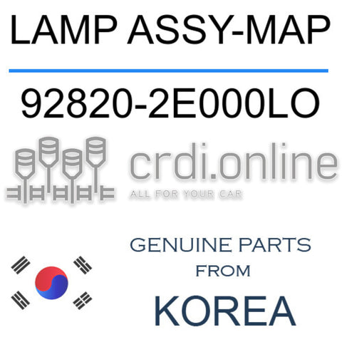 LAMP ASSY-MAP [ORIGINAL] 92820-2E000LO 928202E000LO 92820 2E000LO