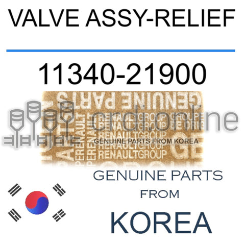 VALVE ASSY-RELIEF [ORIGINAL] 11340-21900 1134021900 11340 21900