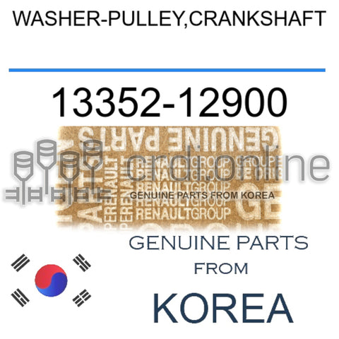 WASHER-PULLEY,CRANKSHAFT [ORIGINAL] 13352-12900 1335212900 13352 12900