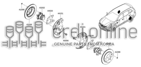 DISC-REAR BRAKE 43206-5HA0A 432065HA0A 43206 5HA0A