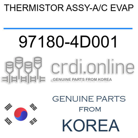 THERMISTOR ASSY-A/C EVAP [ORIGINAL] 97180-4D001 971804D001 97180 4D001