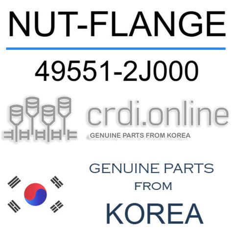 NUT-FLANGE [ORIGINAL] 49551-2J000 495512J000 49551 2J000