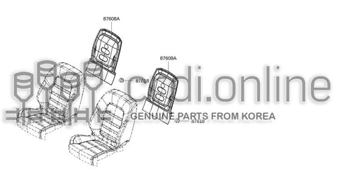 BOARD ASSY-BACK 87608-4196R 876084196R 87608 4196R