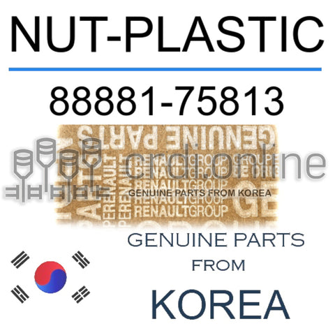 NUT-PLASTIC [ORIGINAL] 88881-75813 8888175813 88881 75813